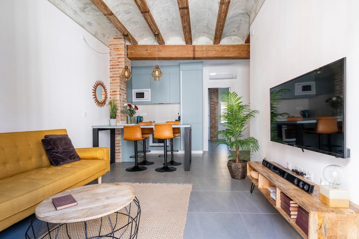 Centrica Y Encantadora Vivienda. Valencia Bagian luar foto